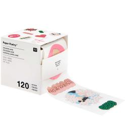 Sticker Manga Love 5cm 120 Stück auf der Rolle 