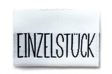 Web-Label "Einzelstück" weiss ca. 40x35 mm 
