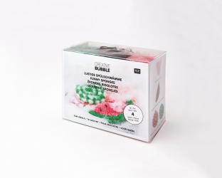 Häkelkit "Creative Bubble" 5 Farben mit Anleitung und Häkelnadel 