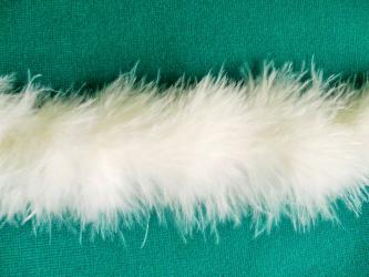 1 m Federbesatz "Schwan" 40-50 mm br. 