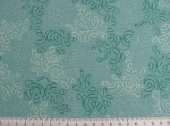 0,1 m Druckstoff  "Nature Elements" aqua ca. 114 cm br. 