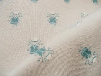 0,1 m Interlock Baumwoll-Jersey  "Mäuse-Jungen/Mädchen" Kissa 160 cm br. kbA GOTS 