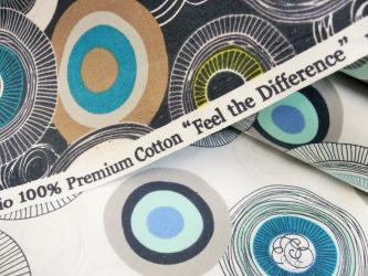 0,1 m Druckstoff  "Roundabout by Day/Night" ca. 114 cm br. 