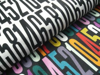 0,1 m Baumwoll-Druckstoff  "Countdown"  115 cm br. 