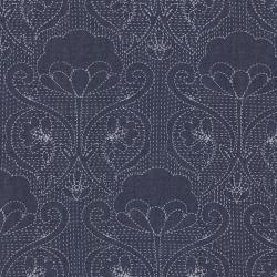 0,1 m bedruckter Denim "Blume" 145 cm br. 