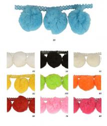 1 m Bommelborte "XXL" 