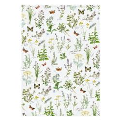 Baumwoll-Geschirrtuch "Kräuter" ca. 70x50cm 