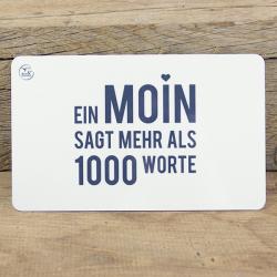 Frühstücksbrettchen "Moin" ca. 23,5x14,5 cm 