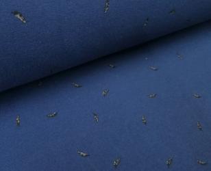 0,1 m Sommersweat "Schwanenfeder" 160 cm br. Bio-Baumwolle 