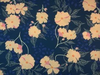 0,1 m Druckstoff  "Flowerette - Blüten" ca. 114 cm br. 
