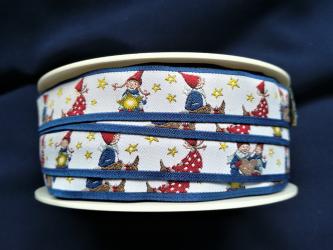 1 m Webband "Pippa und Pelle unterm Sternenzelt" 16 mm br. 
