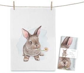 Baumwoll-Geschirrtuch "Daisy Bunny" ca. 70x50cm 