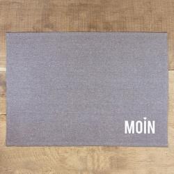 Tischset "Moin" aus recycelter Baumwolle ca. 48x34 cm 