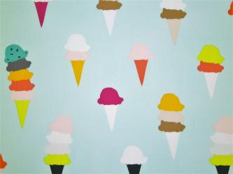 0,1 m Druckstoff  "Eiscreme" ca. 114 cm br.  Art Gallery 