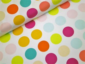 0,1 m Druckstoff  "Eiscreme Polka Dots" ca. 114 cm br.  Art Gallery 