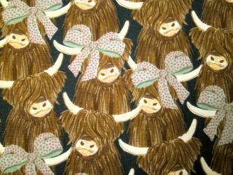 0,1 m Druckstoff  "Highland Hazel - Galloway" ca. 110 cm br. 