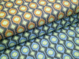 0,1 m Baumwoll-Druckstoff  "Born Wild Ornament" ca. 114 cm Breite 