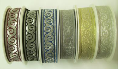 1 m Jacquard-Webband "Nürnberg" 32 mm br. 