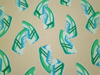 0,1 m Baumwoll-Druckstoff  "Kicks - Sneaker XL" 
