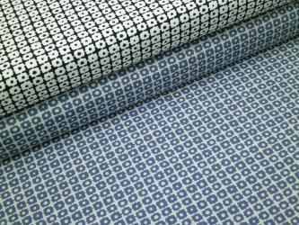 0,1 m Druckstoff  "Karo Pandamania" ca. 114 cm br. 