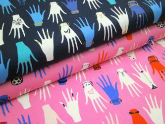 0,1 m Baumwoll-Druckstoff  "Beauty Shop" 