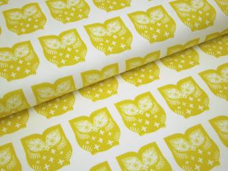 0,1 m Baumwollcanvas  "Heart Land - Eulen" ca. 140 cm br. 