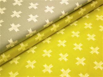 0,1 m Druckstoff  "Heart Land - Kreuz" ca. 114 cm br. 