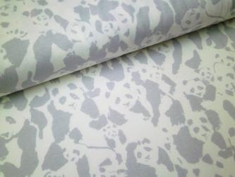 0,1 m Feiner Single-Jersey  "Pandamania" 150 cm br. 