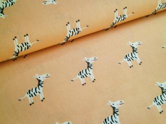 0,1 m Kissa-Popeline "Zebra Ringelreihen" Baumwolle kbA 160 cm br. GOTS 