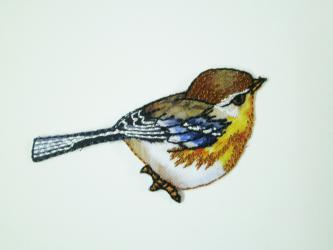 Applikation "Vogel" 65x28 mm 