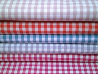 0,1 m feiner Popeline "Webkaro" 100 % Baumwolle kbA 160 cm br. GOTS 