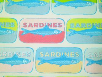 0,1 m Druckstoff  "Mar de Sardinh" ca. 110 cm br. Premium Cotton 