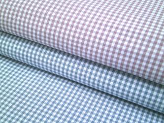 0,1 m feiner Popeline "Webkaro klein" 100 % Baumwolle kbA 160 cm br. GOTS 