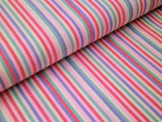 0,1 m Baumwoll-Webstoff "Indian Summer" schmaler Streifen ca. 150 cm br. Westfalen dunkel