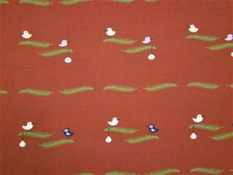 0,1 m feiner Popeline "Vogelweihnacht" 100 % Baumwolle kbA 160 cm br. GOTS 