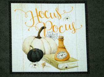 1 Panel-Druckstoff  "Hocus Pocus" ca. 45x110 cm br. 