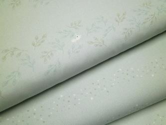 0,1 m feiner Popeline "Pastelgirlande" 100 % Baumwolle kbA 160 cm br. GOTS 