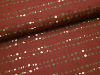 0,1 m feiner Popeline "Kugelreihe" 100 % Baumwolle kbA 160 cm br. GOTS 