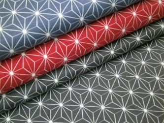 0,1 m Interlock Baumwoll-Jersey  "Kopenhagen-Stern" 140 cm br. 