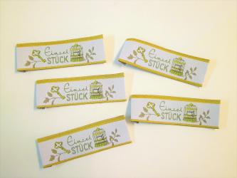 5er Paket Webetiketten "Vogelprinz" 57x20 mm 