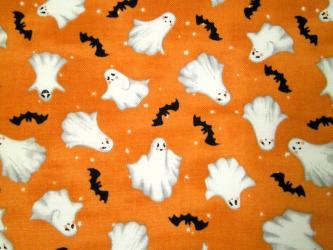 0,1 m Baumwolldruck "Paranormal Parade - Geister und Fledermäuse" 110 cm br. 