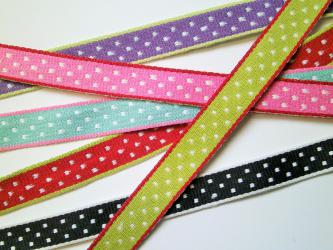 1 m Webband "Pünktchen" 10 mm br. 