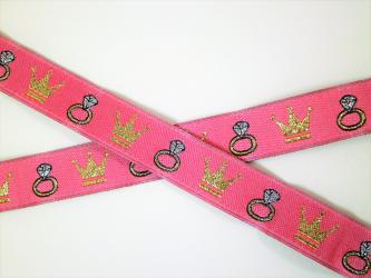 1 m Webband "Goldkrone" 12 mm br. 