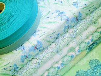 Stoffpaket "Sweet Siesta" 5x 0,25 m inkl. 4 m passendes Biobaumwolle-Schrägband C. Pauli 