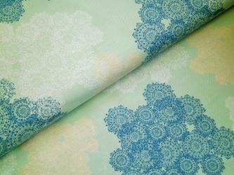 0,1 m Druckstoff  "Sweet Siesta"  Spitze ca. 114 cm br. 