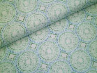 0,1 m Druckstoff  "Sweet Siesta" Kreise ca. 114 cm br. 