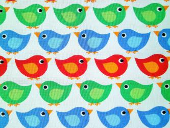 0,1 m Druckstoff  "Vögel" 150 cm br. Baumwolle Westfalenstoffe 