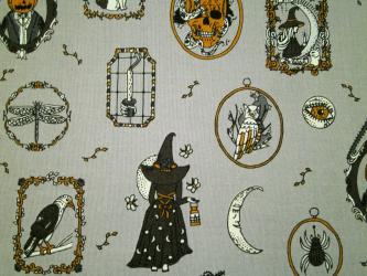 0,1 m Baumwoll-Druckstoff  "Victorian Nightmares - Haunting Memories" ca. 110 cm Breite 