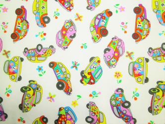 0,1 m Baumwoll Druckstoff  "Käfer" 110 cm br. 