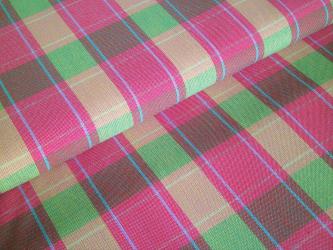 0,1 m Baumwoll-Webstoff "Zirkus" Karo groß ca. 150 cm br. Westfalen 
